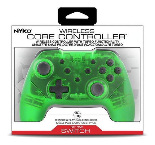 Control joystick inalámbrico Nyko Wireless Core Nintendo Switch verde