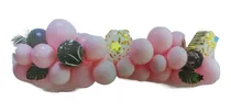 Comprar Set Decoración Kit Arco 45 Globos Guia Rosa Plata Confetti 