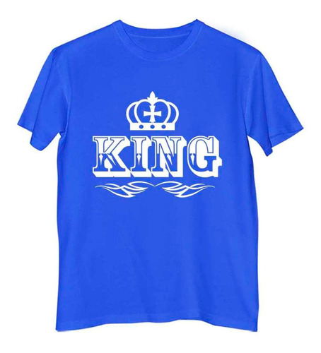 Remera Niño Color King Queen Rey Reina Corona M2