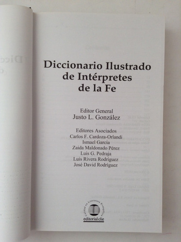 Imagen 2 de 8 de Diccionario Ilustrado De Intérpretes De La Fe