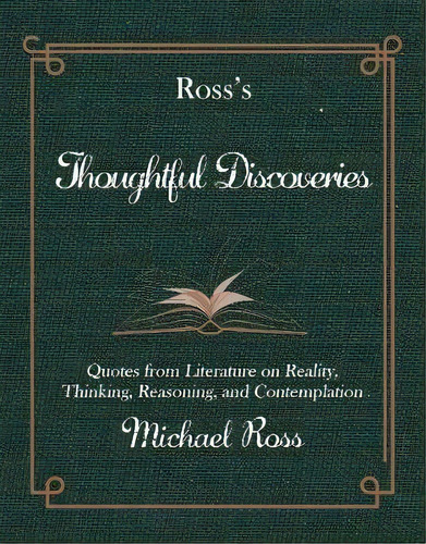 Ross's Thoughtful Discoveries, De Michael Ross. Editorial Rare Bird Books, Tapa Dura En Inglés