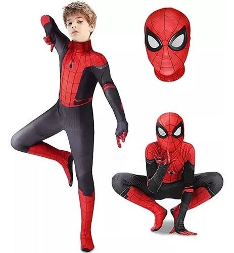 Spiderman Heroes Expedición Disfraz Y Máscara Niños Cosplay