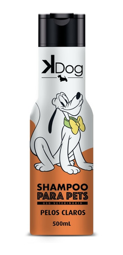Imagem 1 de 3 de Shampoo Iluminador K Dog Cães Pelo Claro E Amarelado (500ml)