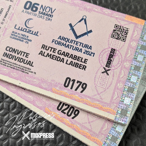 Imagem 5 de 6 de Ingresso Impressão Colorida Simples . 200 Unids