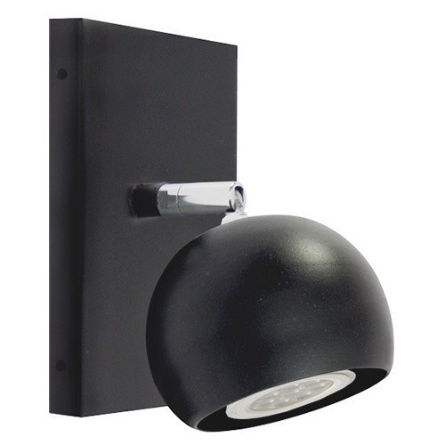 Lampara Aplique Pared Moderno Bocha Negro Living Baño