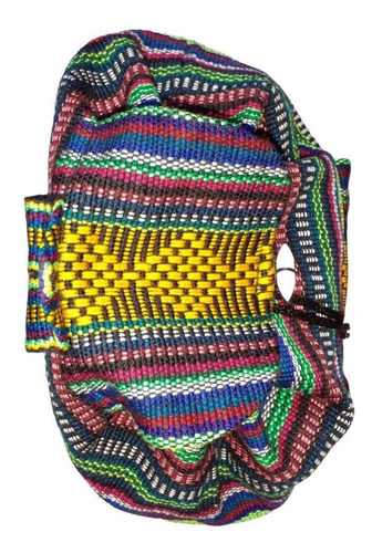Mochilas Artesanal Tejida, Mxyur-001, 1 Pza, 10kg, Azul/verd Color Azul/ Verde/ Rojo/ Amarillo