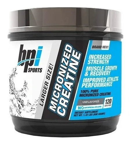 Micronized Creatine 600gr Bpi (120 Porciones)