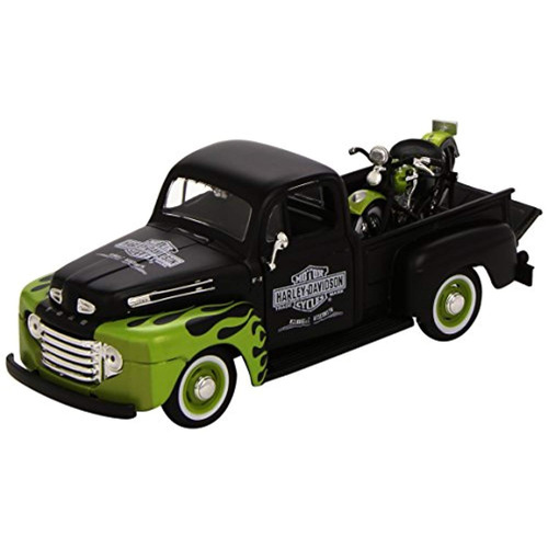 Maisto 1:24 Escala 1948 Ford F-1 Pickup Y Harley Davidson 19