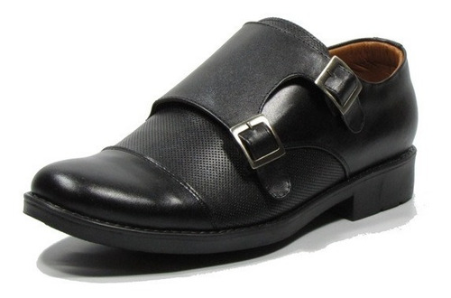 Zapatos Para Hombre En Cuero Franz Negro - Outletshop-