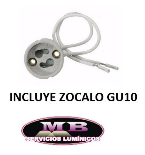 Imagen 3 de 6 de Pack X 16 Spot Aluminio Completo + Lampara Dicro Led 7w Gu10