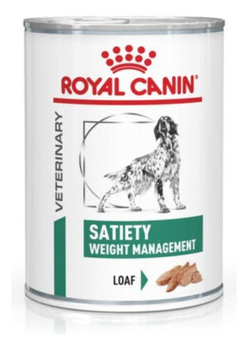 Alimento Royal Canin Veterinary Diet Canine Satiety Weight Management para perro adulto todos los tamaños sabor vegetales en lata de 195 g
