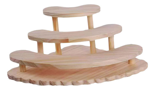 Pantalla De Madera Riser Stand Storage Rack De
