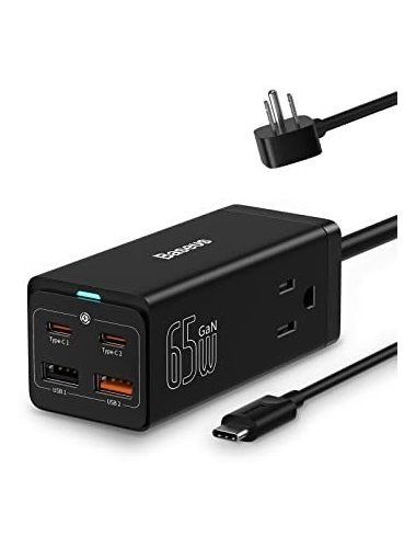 Cargador Usb C Baseus Powercombo 65w Usb C Charging 1z96l