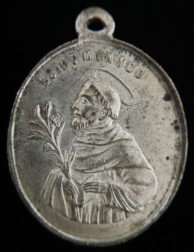 Medalla Religiosa. Nuestra Señora Del Rosario. San Dominico
