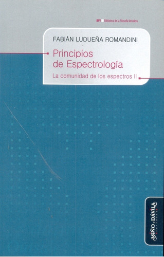 Imagen 1 de 1 de Principios De Espectrología - Fabián Ludueña
