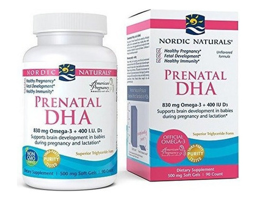 Nordic Naturals - Dha Prenatal, Apoya El Desarrollo Cerebral