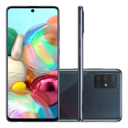 Samsung Galaxy A71 Dual SIM 128 GB prism crush black 6 GB RAM - Bueno (Reacondicionado)
