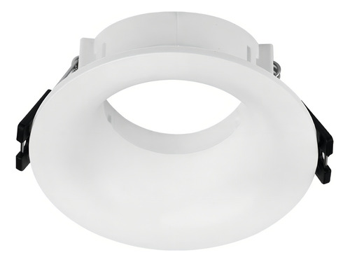 Spot Aro Pc Curvo De Embutir Redondo Antideslumbrante Gu10 Color Blanco