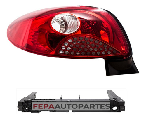 Mica Faro Giro Trasero Peugeot 207 08 / 11 Sedan 4 Puertas