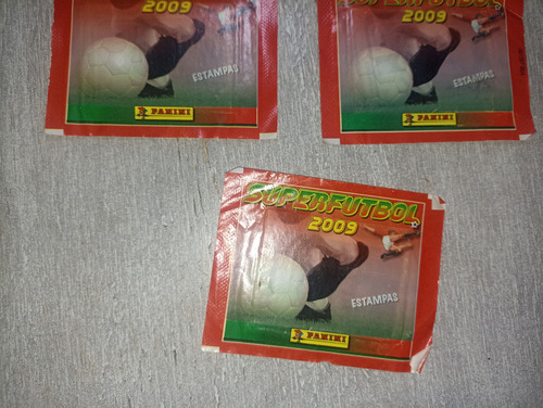 Estampas Panini Súper Fútbol 2009 5 Sobres Cerrados (Usado)