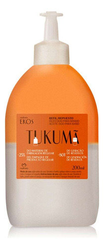 Refil Óleo Bifásico Desodorante Corporal Ekos Tukumã 200 Ml