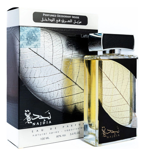 Lattafa Najdia Edp 100ml+desodorante Perfume Arabe Hombre