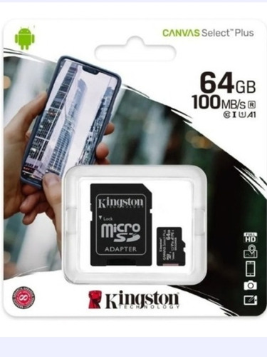 Tarjeta Memoria Sandisk Micro Sd Clase 10 80mbs 64gb