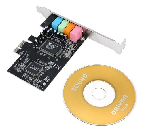 Pci-e Express 5.1ch Cmi8738 Audio Sonido Tarjeta Con Bajo Us