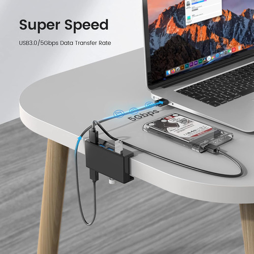 Hub Orico Usb 3.0, Usb Hub Abrazadera, Usb Connector 4