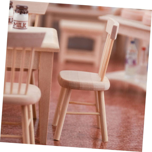 Totority 6 Piezas Silla De Casa De Muñecas Silla Con Respald