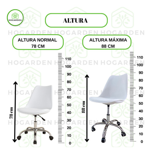 Silla Alta Confort Ejecutiva De Oficina Con Cojín 3 Pzs