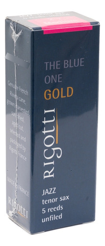 Palheta Rigotti Gold Sax Tenor Nº 2,5 Medium (caixa C/ 05)