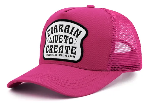 Gorra Gabardina Trucker Rosa Bold Fusion Unisex Eva Rain®