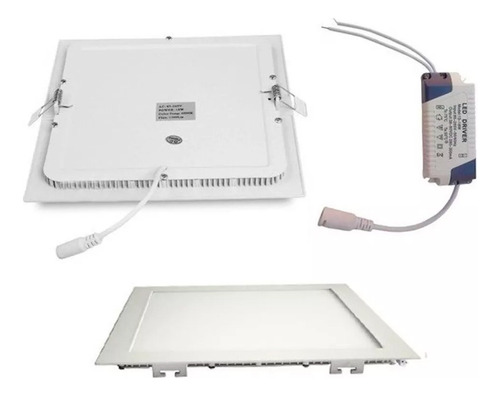 Kit 5 Painel Plafon Led 30x30 24w Luminária Embutir No Forro