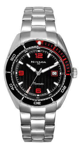 Reloj Pulsera S Del Bisel Np17509macna Dial Negro