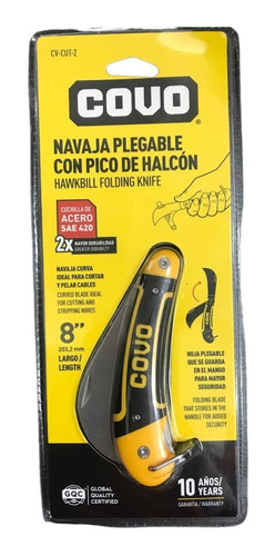 Navaja Plegable Pico De Loro Covo Cod: 1575137