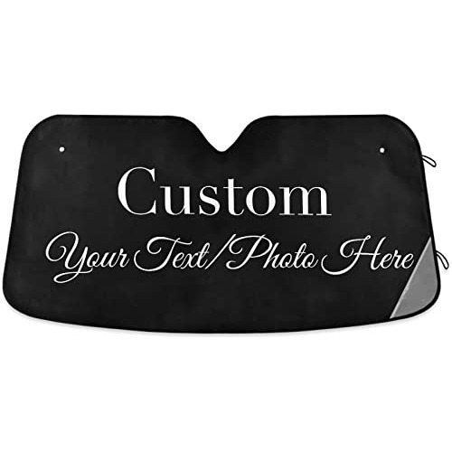 Custom Windshield Sun Shade, Turn Your Photo Text Logo Into 