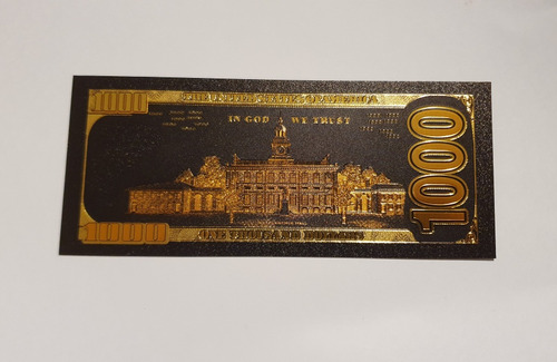 Billete Coleccionable De 1000 Dolares De Donald Trump