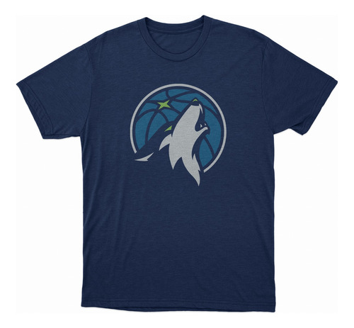 Remera Basket Nba Minnesota Timberwolves Logo Alternativo