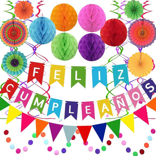 Feliz Cumpleanos - Pancarta Temtica Espaola De Feliz Cumplea