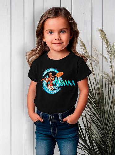 Polera Estampada 100% Algodón Niña Moana Exclusividad