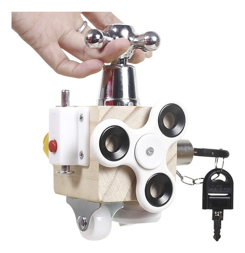 R Cubo Fidget Montessori Ocupado Por Juguetes Sensoriales