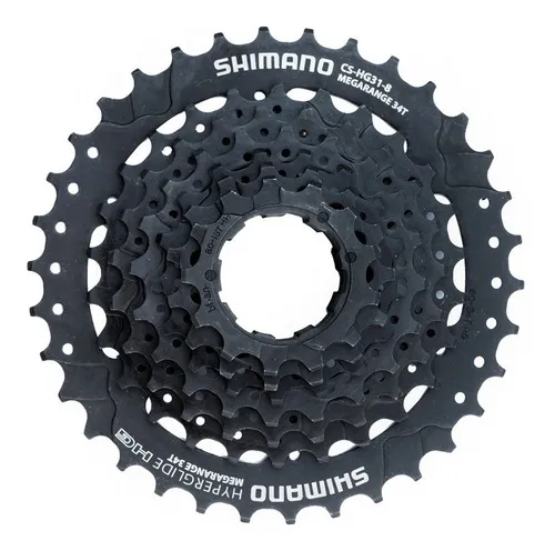 comprar Casete para bicicleta Shimano Hg31 11\u002F34 8v K7 Megrange Acera Alivio, color negro, número máximo de dientes 34, número mínimo de dientes 11