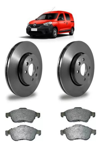 Kit Pastilla + Disco Para Renault Kangoo Ii Vu Van 2020 Del.