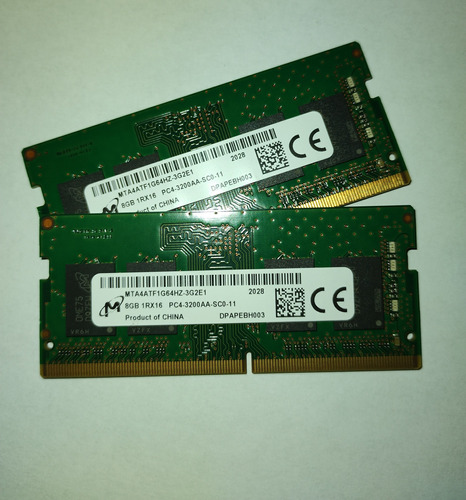 Memoria Ram 16gb (2x18) Ddr4 3200 Mhz Sodimm