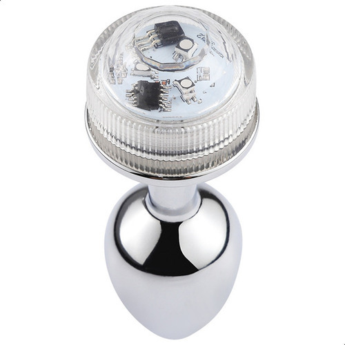 Plug Anal Iniciante Led Luz 13 Cores Controle Excita Gozar