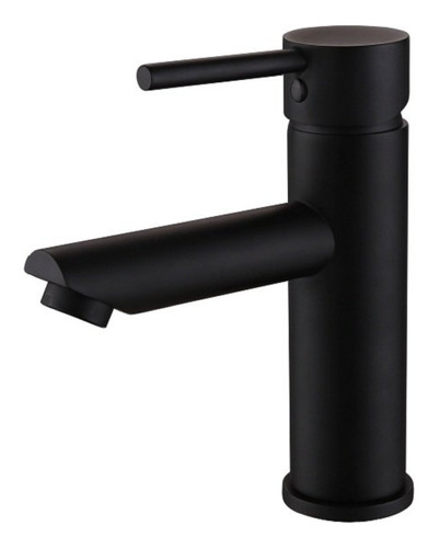 Grifería Lavatorio Baño Negro Mate Palito 18 Cm Acra