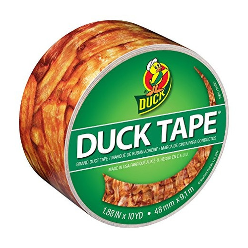 Duck Brand 283700 Impreso Cinta Aislante, Tocino Crujiente, 