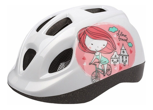 Casco De Bicicleta Para Niña Polisport  46 A 53 Cm