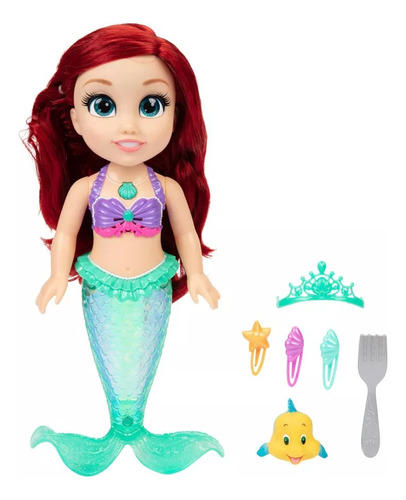 Muñeca Sirenita Disney Princesas Ariel Luces Y Sonidos